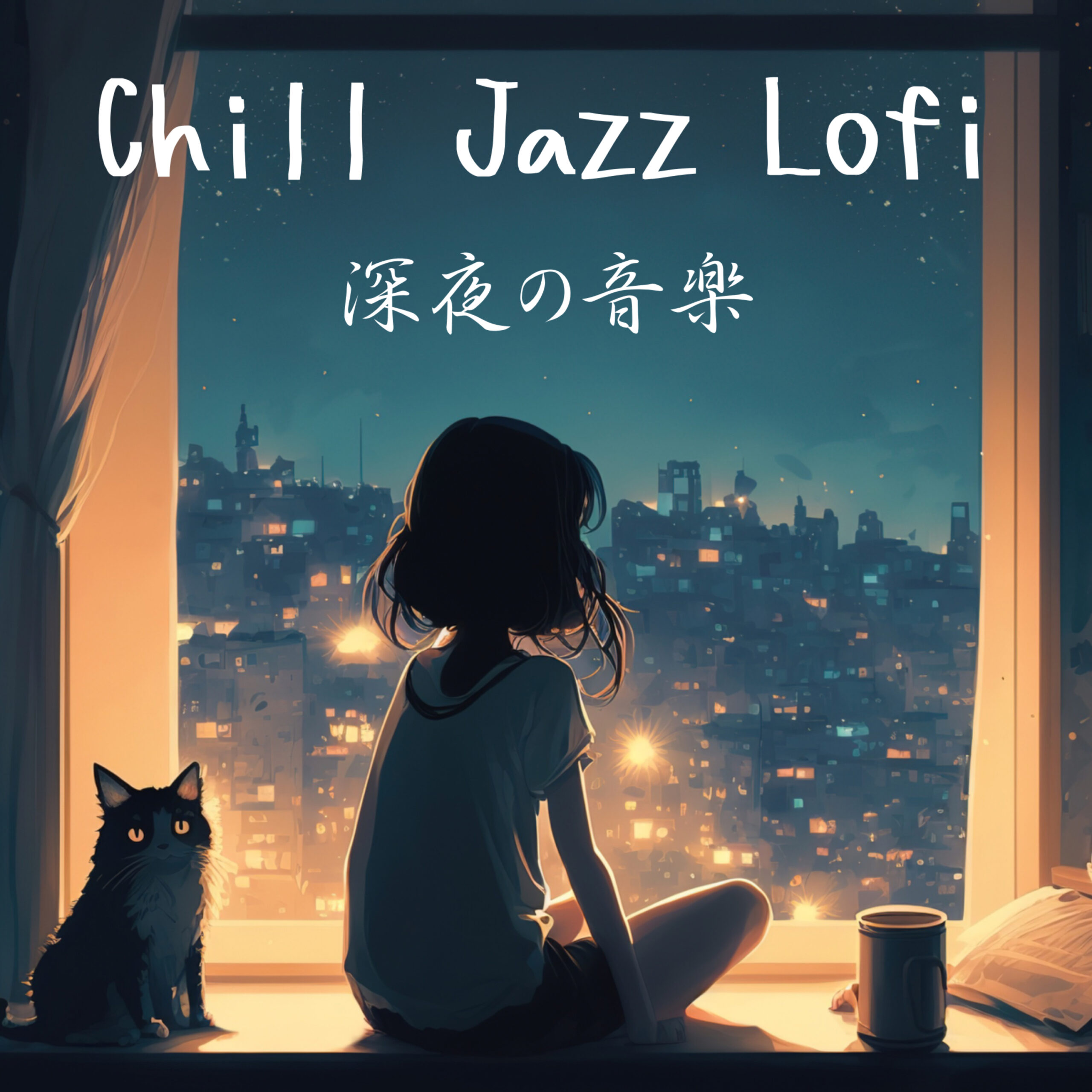 Chill Jazz Lofi 深夜の音楽 作業用、睡眠用、リラックスした大人の夜のひととき