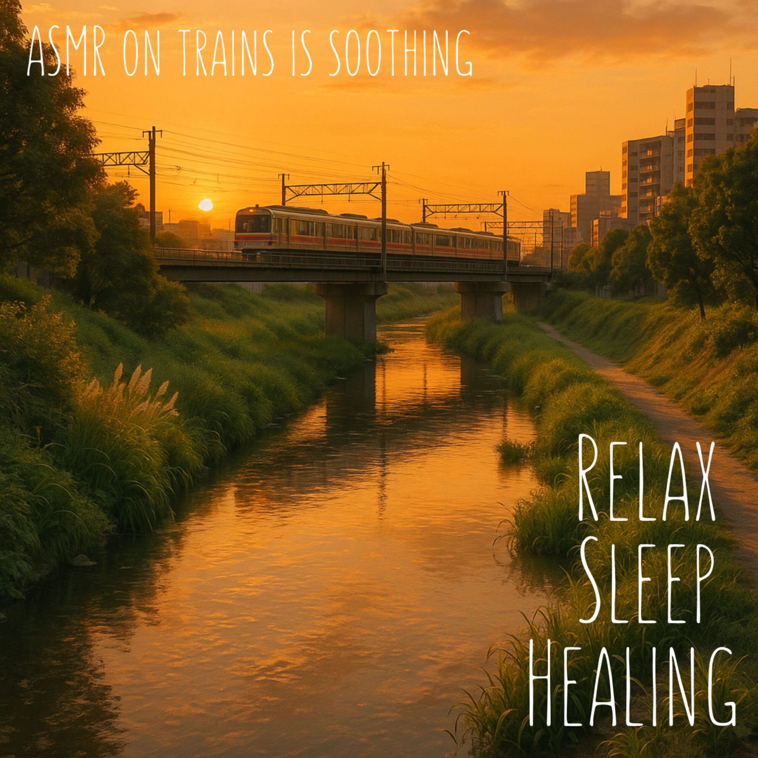 Relax Sleep Healing -ASMR on Train is Soothing-