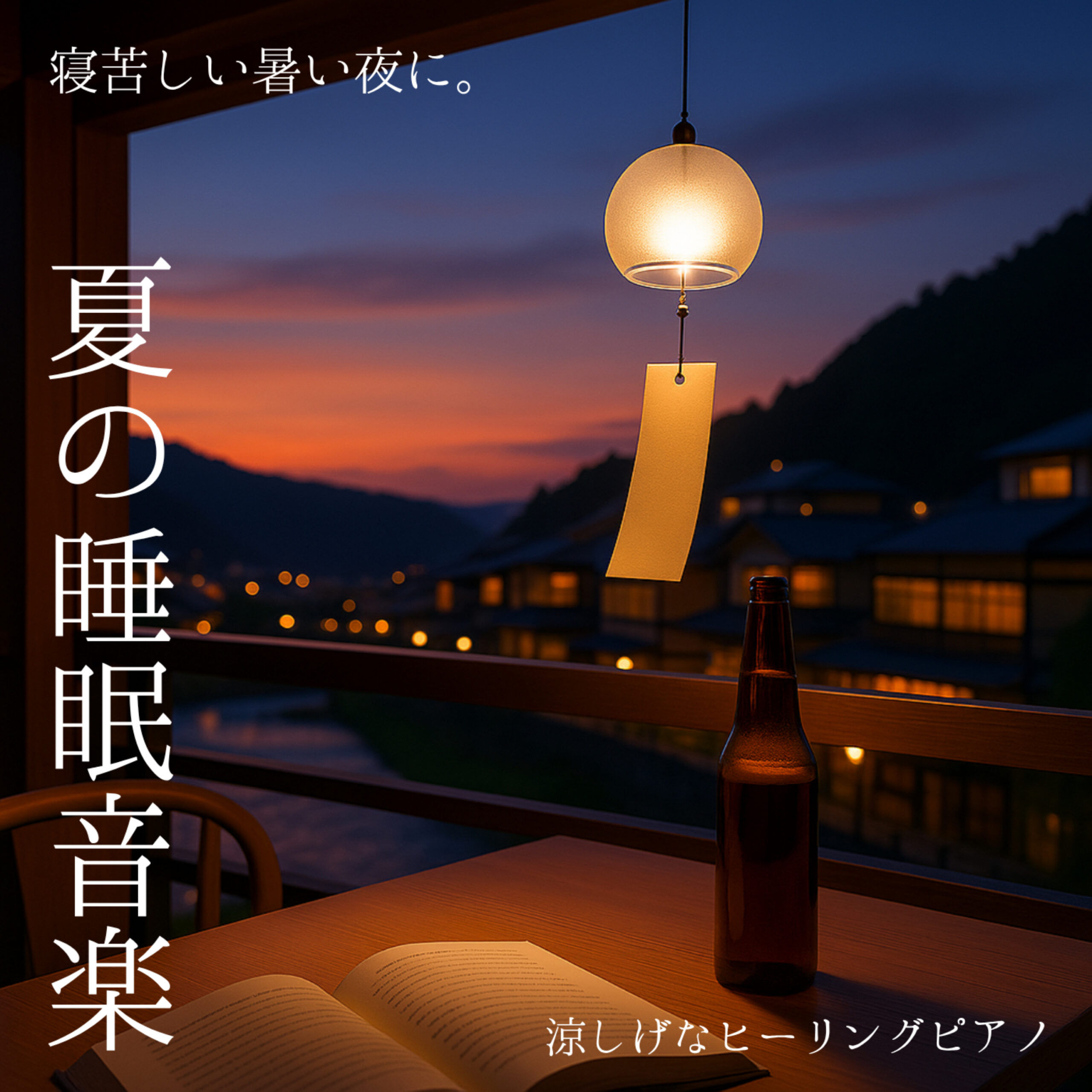 夏の睡眠音楽 寝苦しい暑い夜にぴったりの涼しげなヒーリングピアノ 睡眠用 瞑想用 ナイトルーティン用