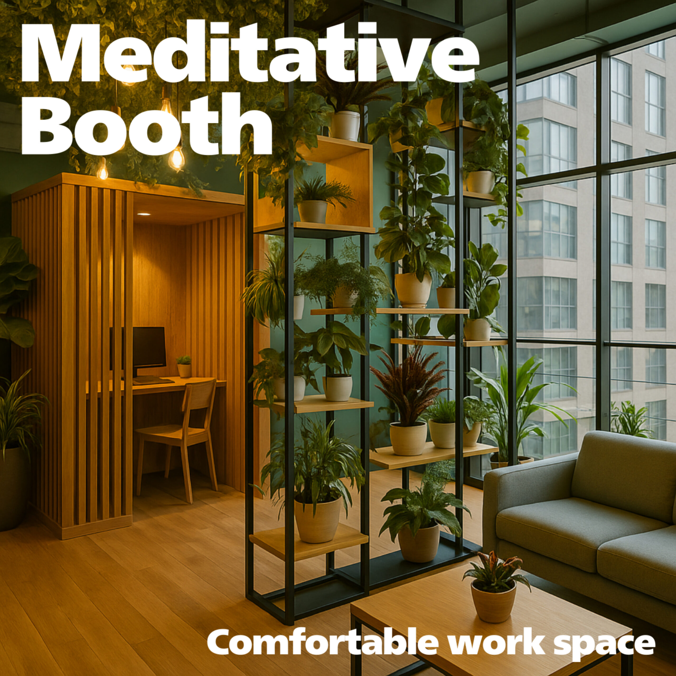 Meditative Booth -Comfortable work space-