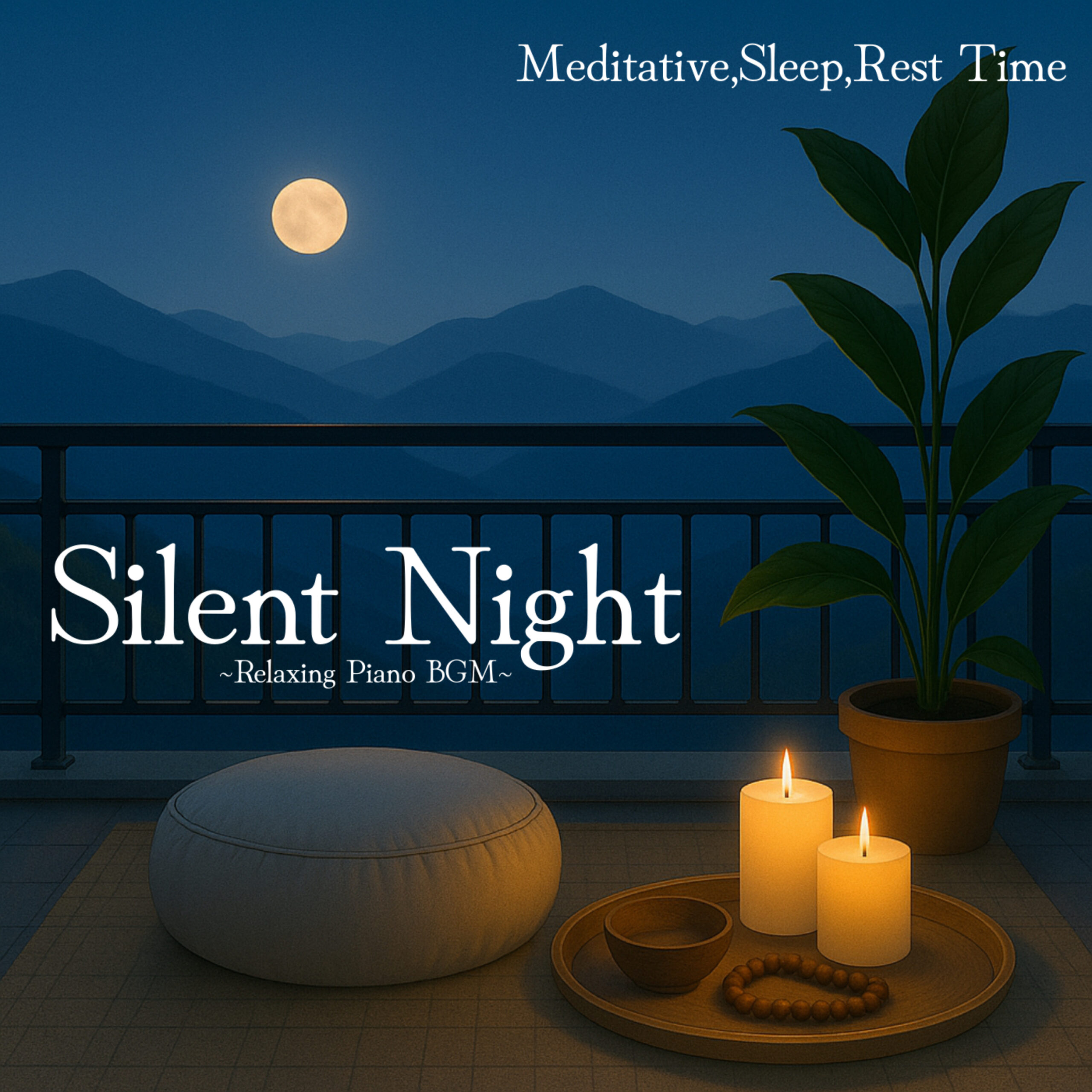 Silent Night ~Relaxing Piano BGM~ Meditative, Sleep, Rest Time