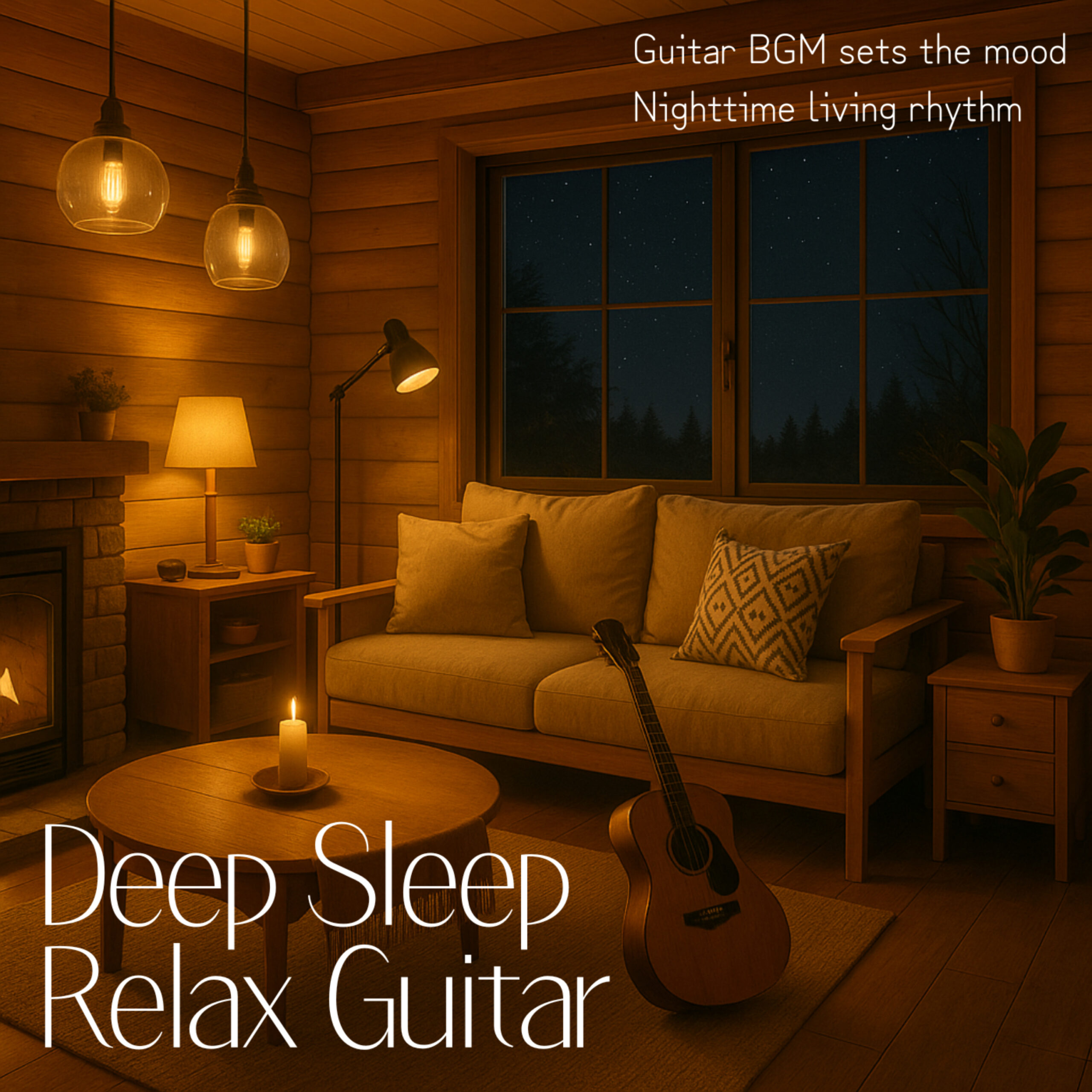 Deep Sleep Relax Guitar -Guitar BGM sets the mood- Nighttime living rhythm