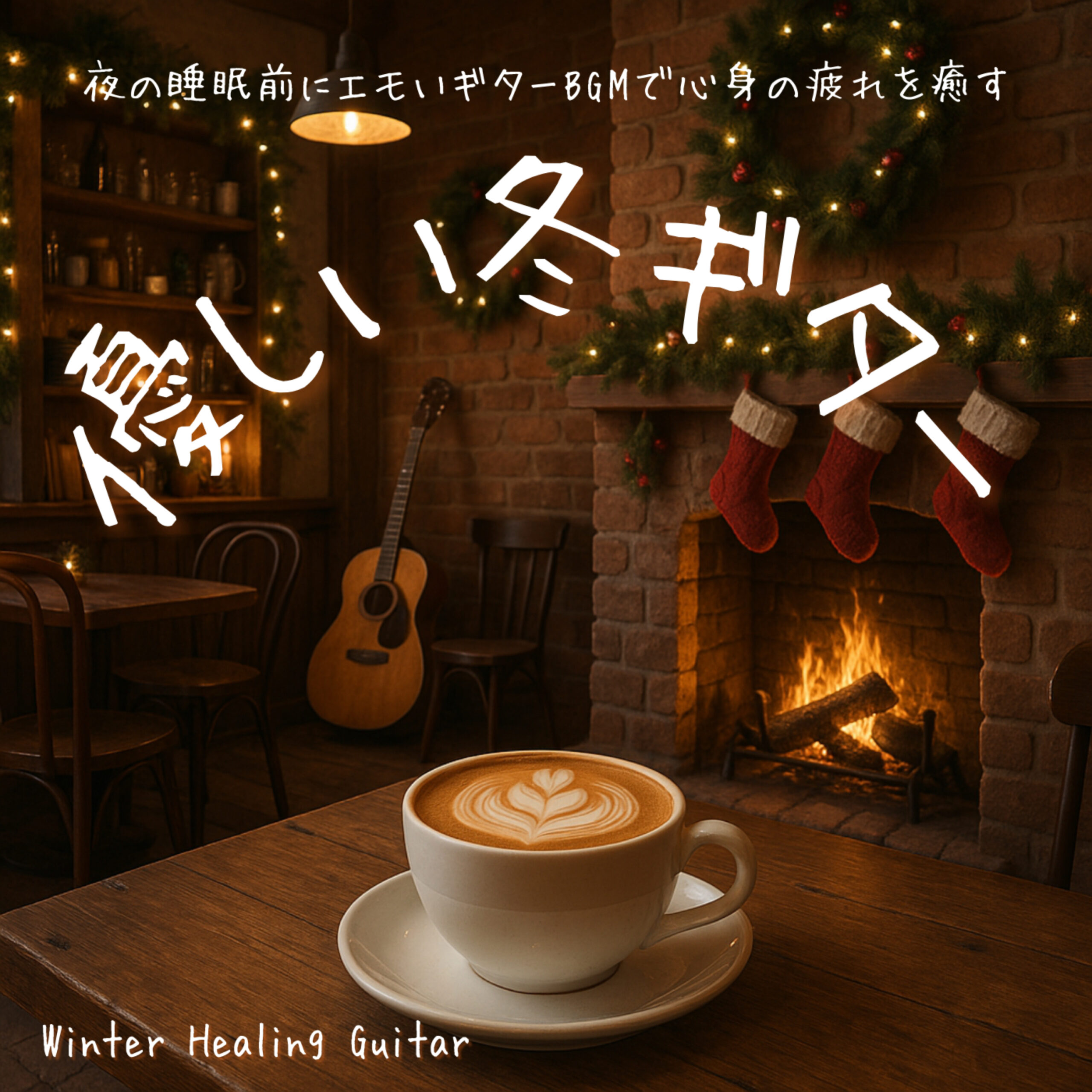 優しい冬ギター Winter Healing Guitar 夜の睡眠前にエモいギターBGMで心身の疲れを癒す