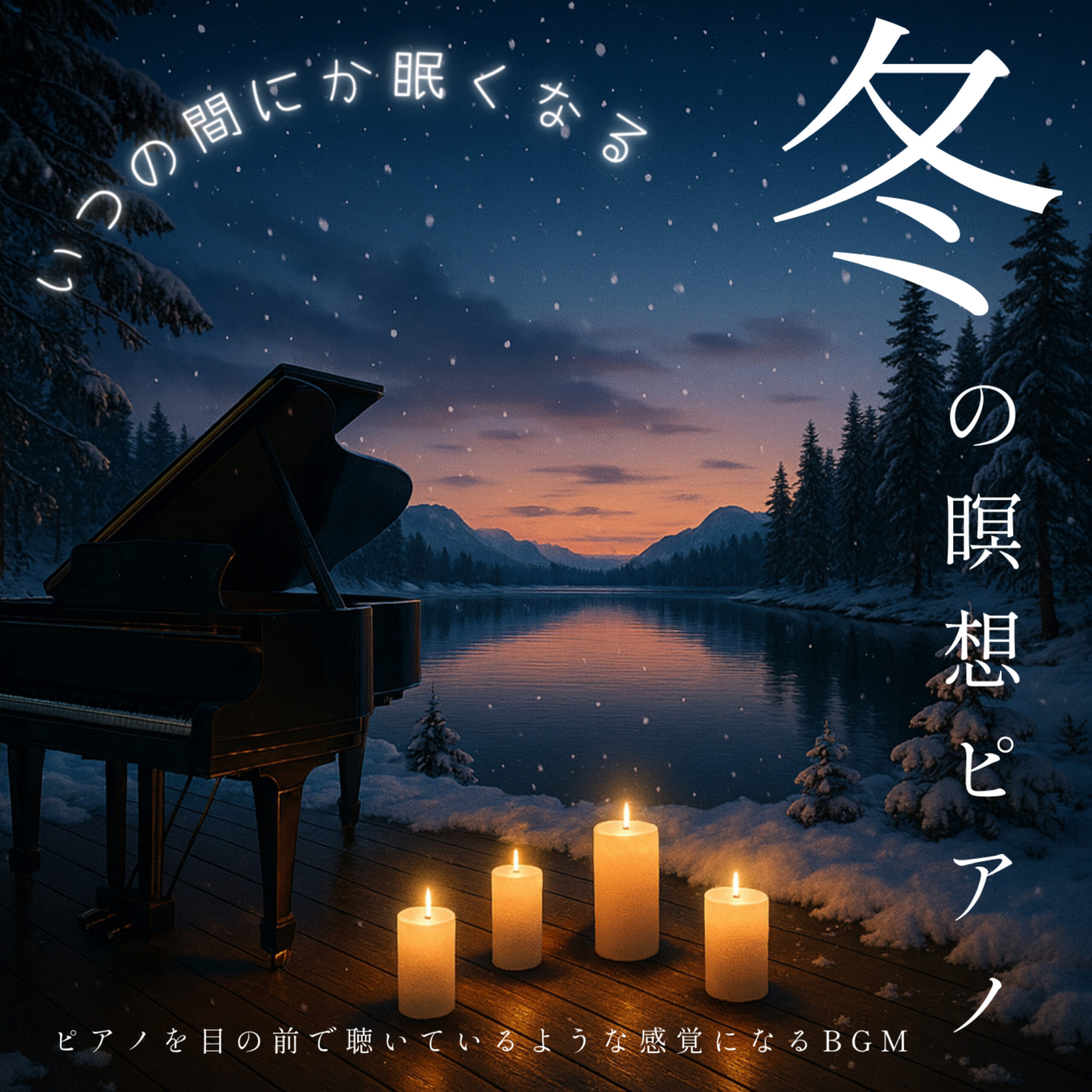 冬の瞑想ピアノ いつの間にか眠くなる ピアノを目の前で聴いているような感覚になるBGM