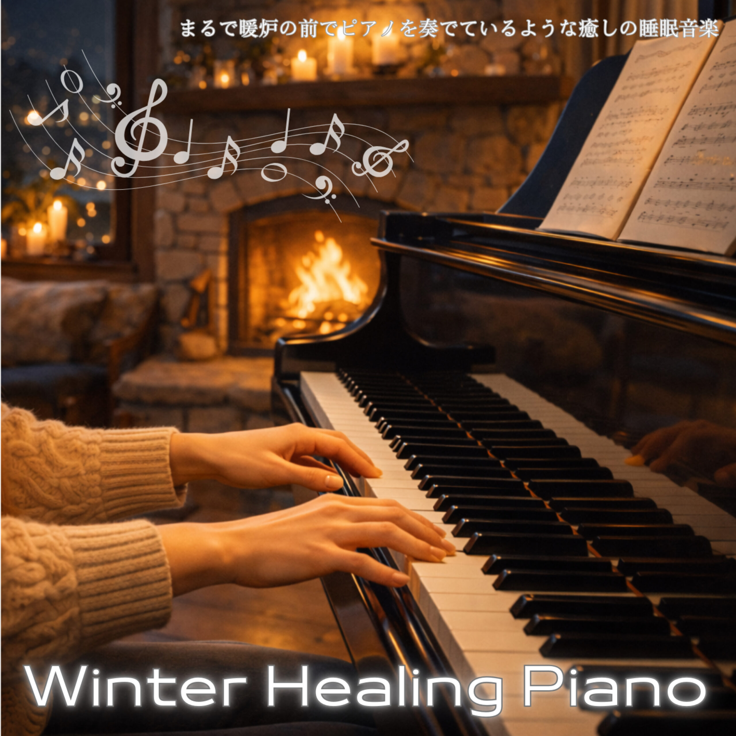 Winter Healing Piano まるで暖炉の前でピアノを奏でているような癒しの睡眠音楽