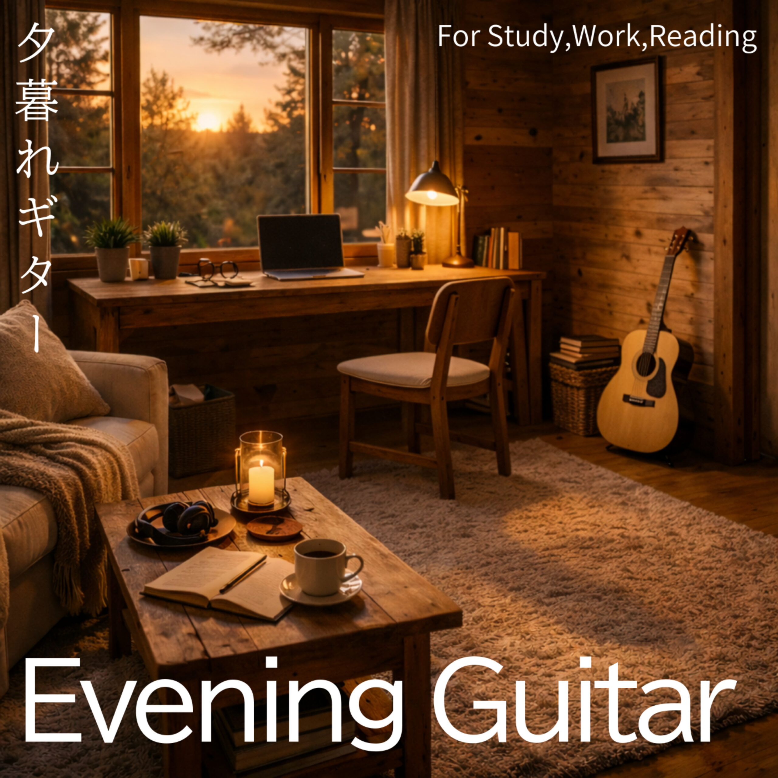 Evening Guitar 夕暮れギター For Study, Work, Reading
