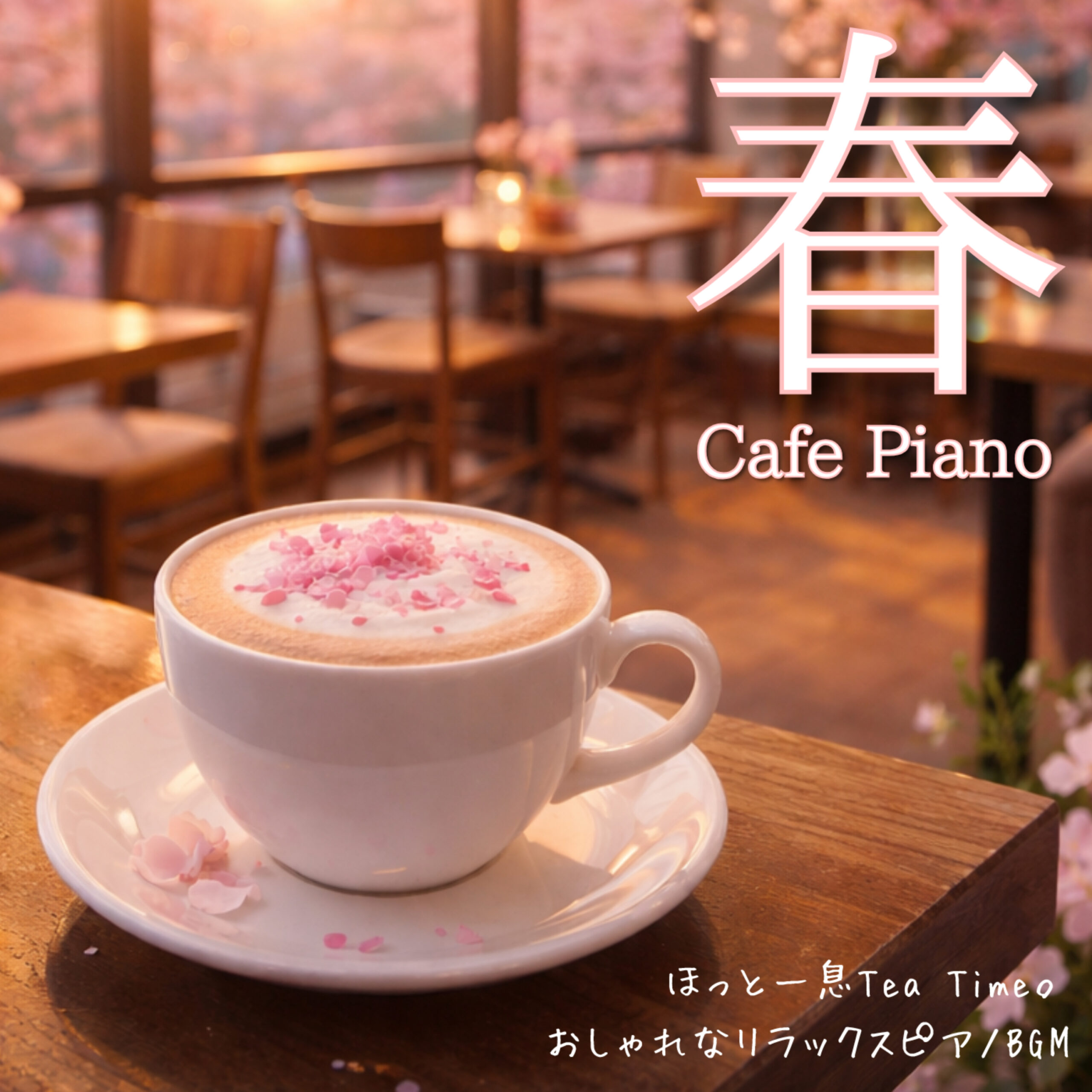 春Cafe Piano ほっと一息Tea Time。おしゃれなリラックスピアノBGM 睡眠用 リラックス用 読書用