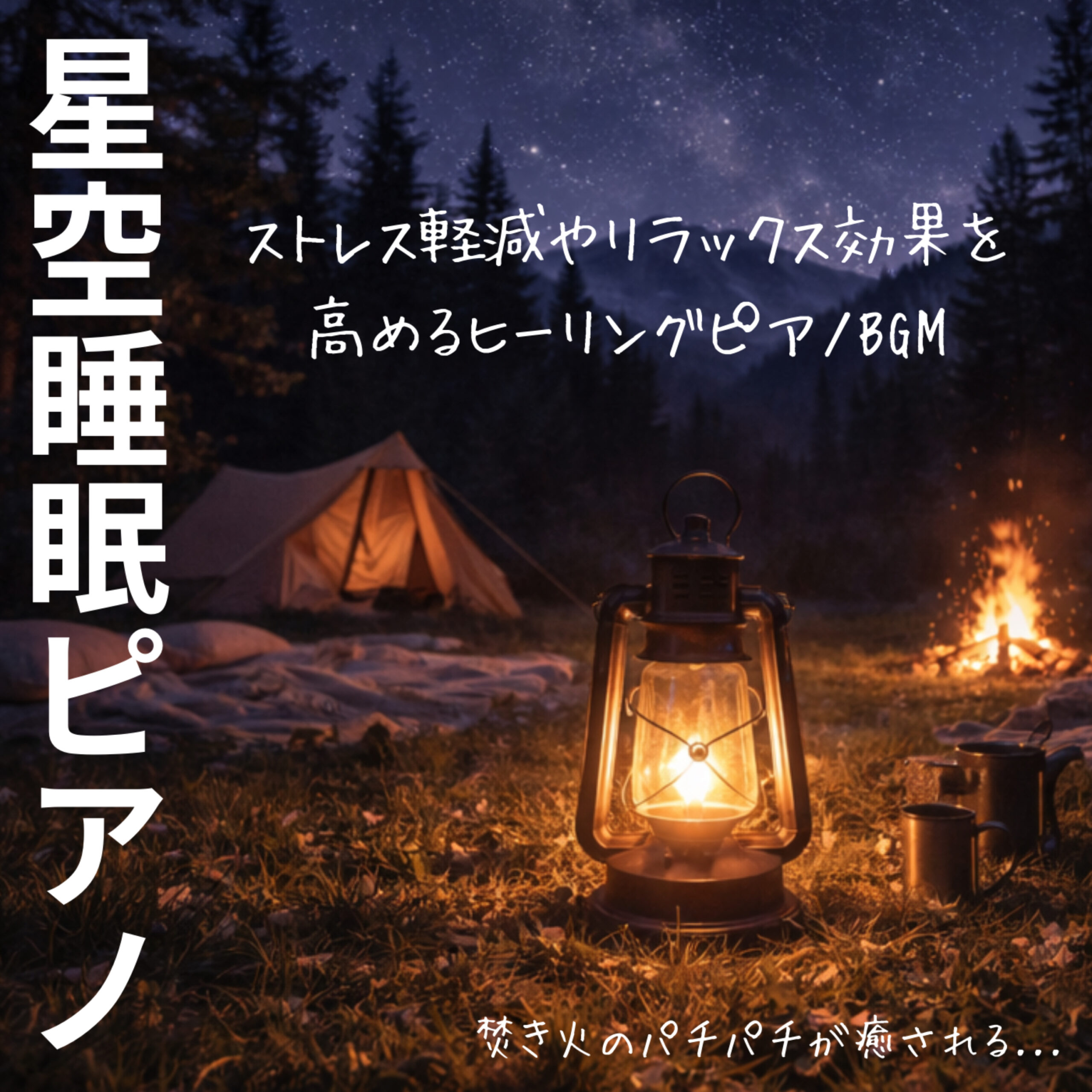 星空睡眠ピアノ ストレス軽減やリラックス効果を高めるヒーリングピアノBGM