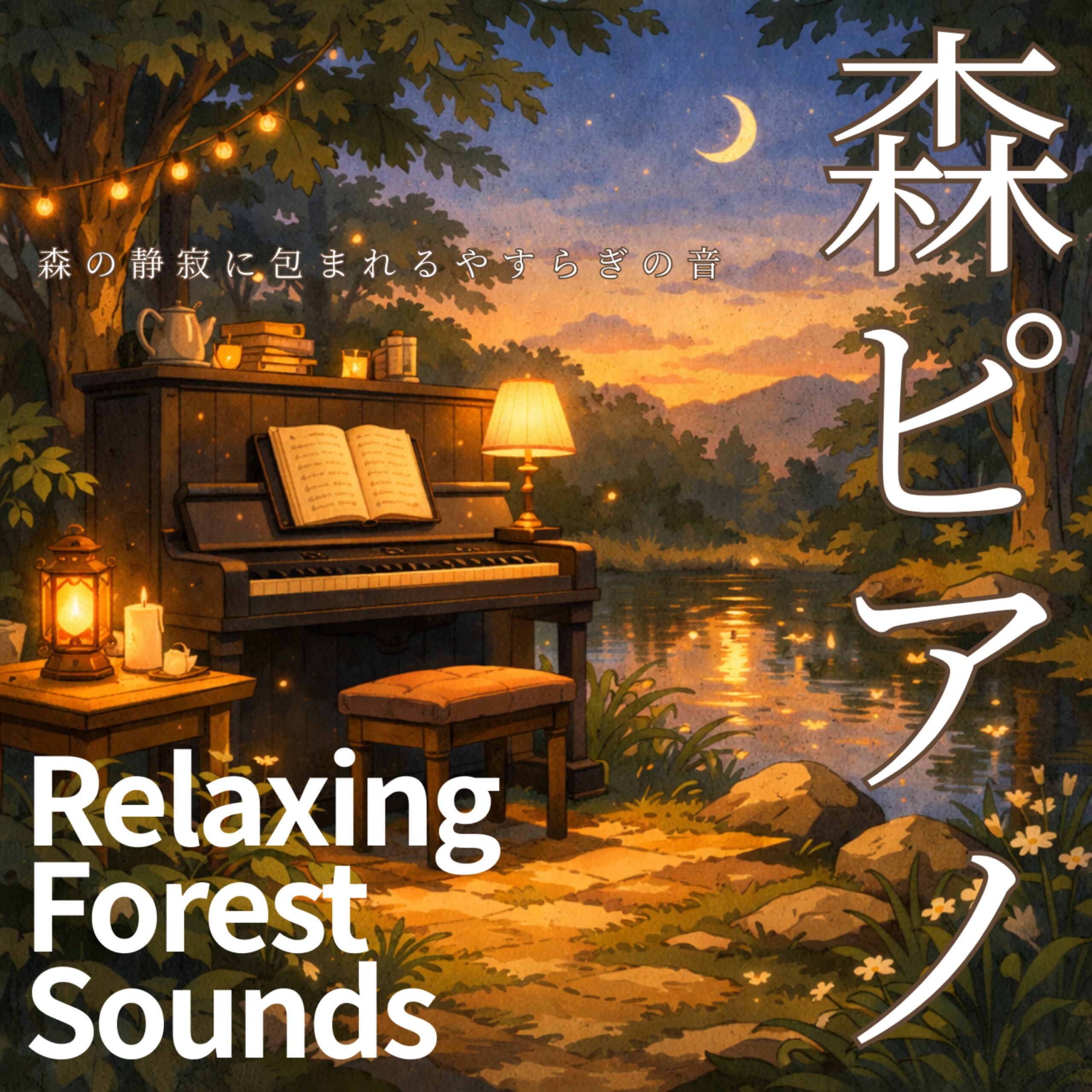 森ピアノ Relaxing Forest Sounds 森の静寂に包まれるやすらぎの音