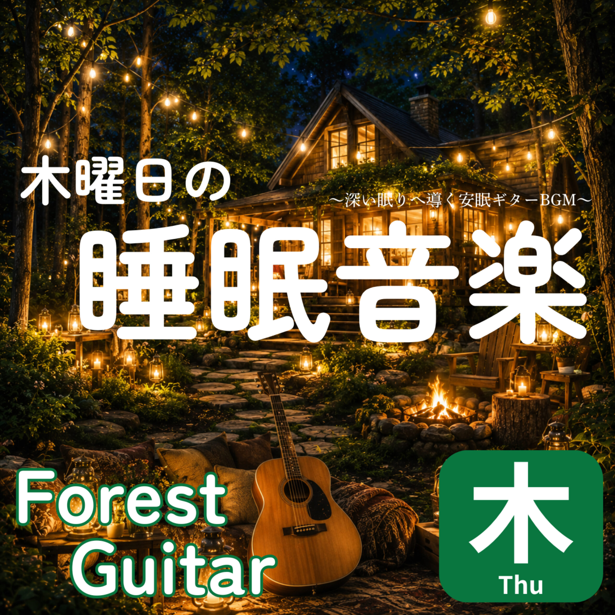 木曜日の睡眠音楽 深い眠りへ導く安眠ギターBGM