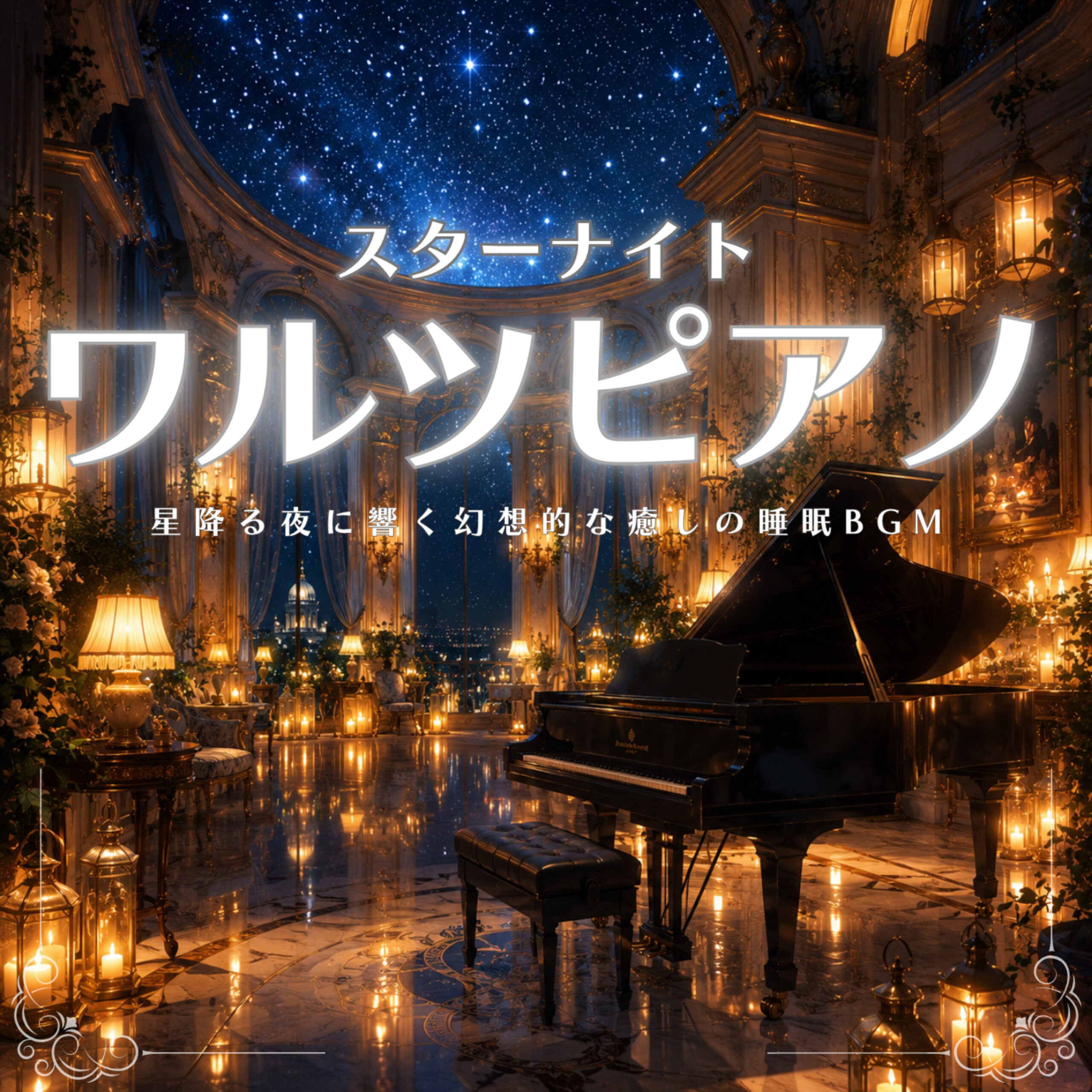 スターナイトワルツピアノ 星降る夜に響く幻想的な癒しの睡眠BGM