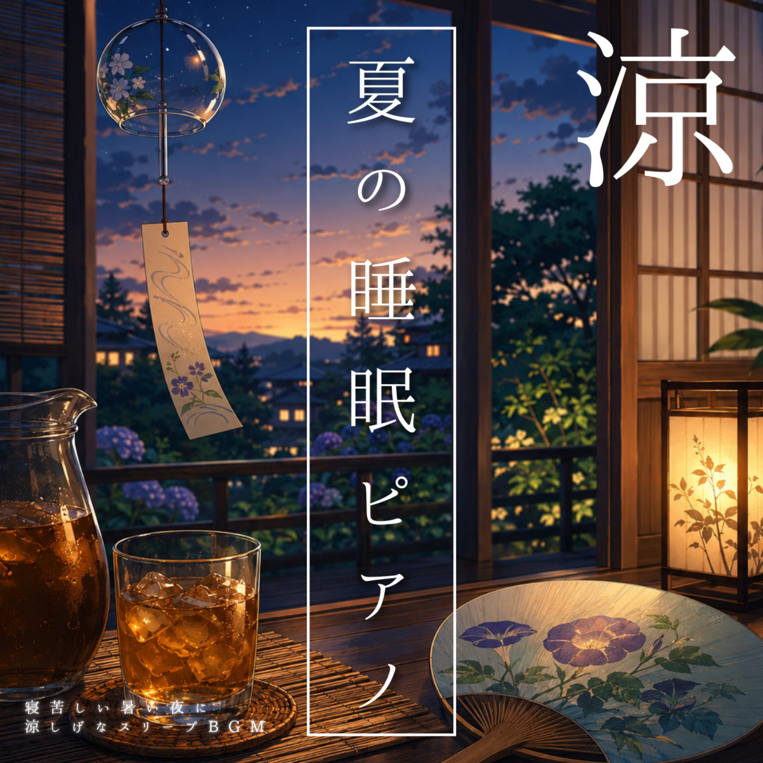 夏の睡眠ピアノ 寝苦しい暑い夜に涼しげなスリープBGM